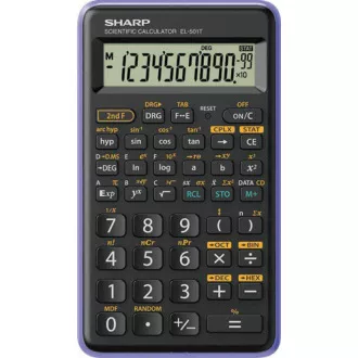 SHARP kalkulator - EL-501T - ljubičasti (kutija za pakiranje)