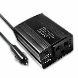 EUROCASE pretvarač napona AC/DC, 12V/220V, 150W, USB, auto utikač