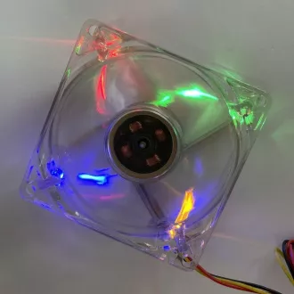 EUROCASE ventilator 80 mm, 12V/0, 15A, osvijetljeni RGB (3-pinski) EUROCASE ventilator 80 mm, 12V/0, 15A, osvijetljeni RGB (3-pinski)