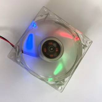 EUROCASE ventilator 80mm, 12V/0, 14A, osvijetljeni RGB (molex)