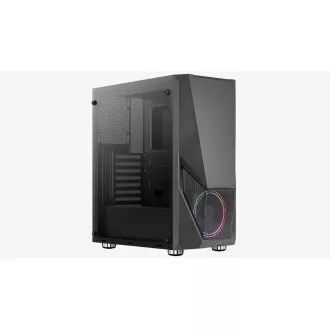 AEROCOOL kućište Zauron Saturn FRGB ML G, Mid tower, 2x USB 3.0, 2x audio, 1x 120mm FRGB Ventilator, bez napajanja