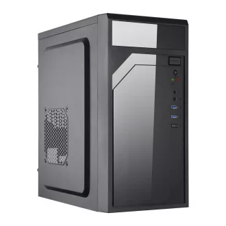 EUROCASE kućište ML M6-590B, Mini Tower, 1xUSB-C, 2x USB 3.0, 2x audio, crno