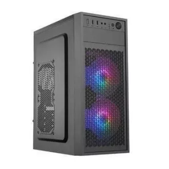 EUROCASE kućište ML N6-530B, ATX, 2x USB-A, 1x USB-C, 2x 120 mm ARGB ventilator, crno