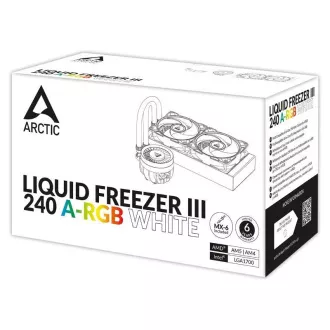 ARCTIC Water cooler Liquid Freezer III 240 ARGB, 2x120mm, AM5, LGA1851, bijeli ARCTIC Water cooler Liquid Freezer III 240 ARGB, 2x120mm, AM5, LGA1851, bijeli
