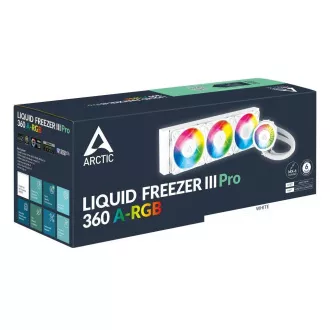 ARCTIC Liquid Freezer III 360 Pro ARGB hladnjak vode, 3x120mm, AM5, LGA1851, bijela