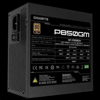 GIGABYTE napajanje P850GM, 850W, 80plus zlato, modularno, 120 mm ventilator GIGABYTE napajanje P850GM, 850W, 80plus zlato, modularno, 120 mm ventilator