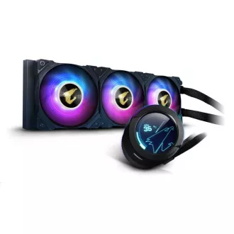 GIGABYTE vodeni hladnjak AORUS WATERFORCE X 360, 120 mm ARGB, LCD zaslon