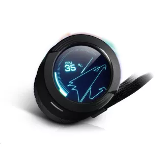 GIGABYTE vodeni hladnjak AORUS WATERFORCE X 360, 120 mm ARGB, LCD zaslon
