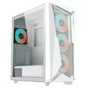 GIGABYTE kućište GB-C301GW, ARGB Hub, prozirna bočna ploča, srednji toranj, 4x ARGB ventilator, bijela