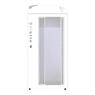 GIGABYTE kućište GB-C301GW, ARGB Hub, prozirna bočna ploča, srednji toranj, 4x ARGB ventilator, bijela