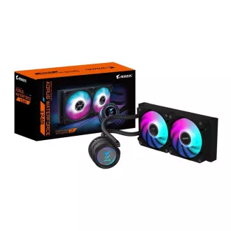 GIGABYTE vodeni hladnjak AORUS WATERFORCE X II 240, 2x120mm ARGB, LCD zaslon, LGA1851, AM5