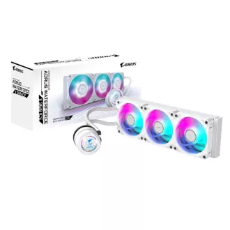 GIGABYTE vodeni hladnjak AORUS WATERFORCE II 360I, 3x120mm, ARGB, LGA1851, AM5, bijeli GIGABYTE vodeni hladnjak AORUS WATERFORCE II 360I, 3x120mm, ARGB, LGA1851, AM5, bijeli