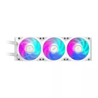 GIGABYTE vodeni hladnjak AORUS WATERFORCE X II 360I, 3x 120mm, ARGB, LCD Display, LGA1851, AM5, Bijela