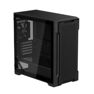 GIGABYTE kućište GB-C102G, Mid Tower, 2x USB3.0, Prozirna bočna ploča, 2x 120 mm ventilator, crno