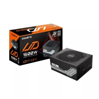 GIGABYTE napajanje UD1600PM PG5 AI TOP, 1600W, 80+ Platinum, 140 mm ventilator