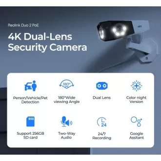 REOLINK sigurnosna kamera Duo Series P730, Duo 2 PoE, 4MP