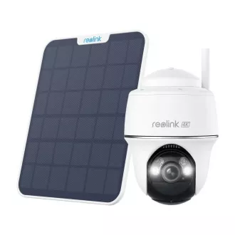 REOLINK sigurnosna kamera Argus B440, 2,4 GHz, USB-C, solarni panel, 64 GB, bijela