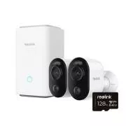 REOLINK Kućni Hub, 2x Argus serija B310 + microSD kartica od 128 GB