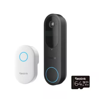 REOLINK sigurnosno video zvono D340B + zvono + 64GB microSD