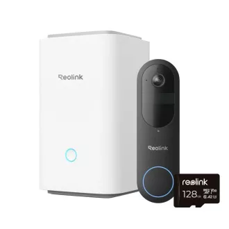 REOLINK sigurnosno video zvono D340B + Hub 1 + 128GB microSD