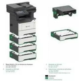 LEXMARK višenamjenski crno-bijeli pisač MX622adhe, A4, 47 stranica u minuti, 2048 MB, LCD zaslon u boji, obostrani, DADF, USB 2.0, LAN LEXMARK višenamjenski crno-bijeli pisač MX622adhe, A4, 47 stranica u minuti, 2048 MB, LCD zaslon u boji, obostrani, DADF, USB 2.0, LAN