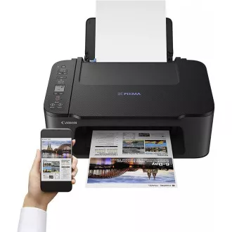 Canon PIXMA pisač TS3450 crni - u boji, MF (ispis, fotokopir, skeniranje, oblak), USB, Wi-Fi