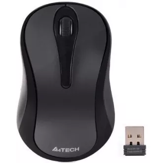 A4tech G3-280N, V-Track, bežični optički miš, 2,4GHz, domet 10m, sivo-crni