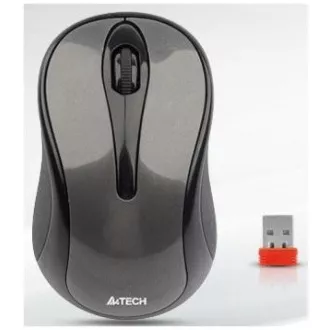 A4tech G3-280N, V-Track, bežični optički miš, 2,4GHz, domet 10m, sivo-crni