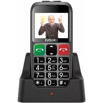 EVOLVEO EasyPhone EB, mobitel za starije osobe sa postoljem za punjenje, srebrni