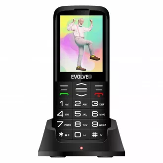 EVOLVEO EasyPhone XO, mobitel za starije osobe sa postoljem za punjenje, crni EVOLVEO EasyPhone XO, mobitel za starije osobe sa postoljem za punjenje, crni