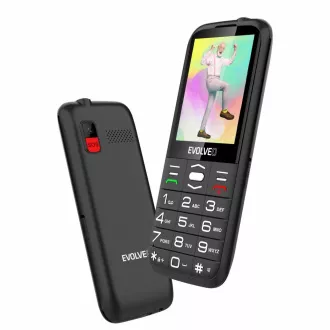 EVOLVEO EasyPhone XO, mobitel za starije osobe sa postoljem za punjenje, crni EVOLVEO EasyPhone XO, mobitel za starije osobe sa postoljem za punjenje, crni