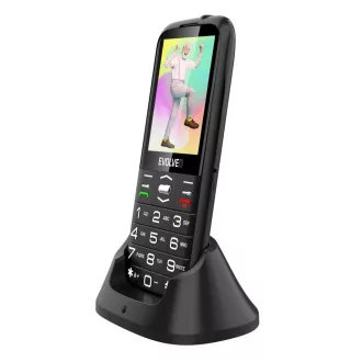 EVOLVEO EasyPhone XO, mobitel za starije osobe sa postoljem za punjenje, crni EVOLVEO EasyPhone XO, mobitel za starije osobe sa postoljem za punjenje, crni