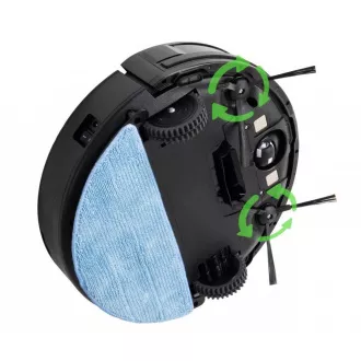 EVOLVEO RoboTrex H6, robotski usisavač, brisanje vode, stanica za punjenje, crna