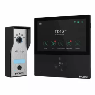 EVOLVEO DoorPhone AHD7, set kućnog WiFi video telefona s crnim monitorom za kontrolu kapije ili vrata EVOLVEO DoorPhone AHD7, set kućnog WiFi video telefona s crnim monitorom za kontrolu kapije ili vrata