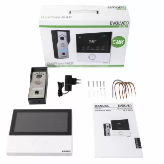 EVOLVEO DoorPhone AHD7, set kućnog WiFi video telefona s bijelim monitorom za kontrolu kapije ili vrata EVOLVEO DoorPhone AHD7, set kućnog WiFi video telefona s bijelim monitorom za kontrolu kapije ili vrata
