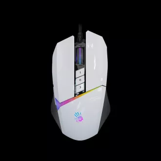 A4tech Bloody Mouse W60 Max aktiviran, Gaming miš s pozadinskim osvjetljenjem, 12000 DPI, USB, bijeli