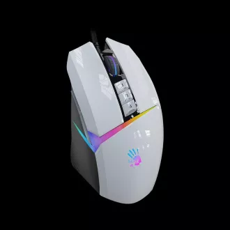 A4tech Bloody Mouse W60 Max aktiviran, Gaming miš s pozadinskim osvjetljenjem, 12000 DPI, USB, bijeli