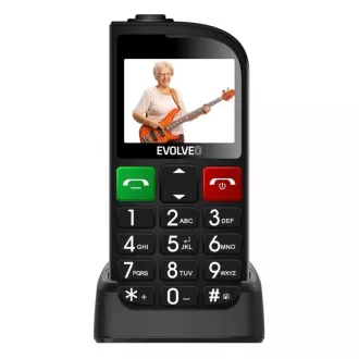 EVOLVEO Mobitel za starije osobe sa postoljem za punjenje EasyPhone FL, crni EVOLVEO Mobitel za starije osobe sa postoljem za punjenje EasyPhone FL, crni