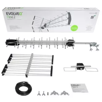 EVOLVEO Flexi 2, pasivna vanjska DAB+/DVB-T2 antena, LTE filter, 4G, 5G EVOLVEO Flexi 2, pasivna vanjska DAB+/DVB-T2 antena, LTE filter, 4G, 5G