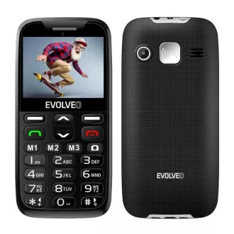 EVOLVEO EasyPhone XR, mobitel za starije osobe sa postoljem za punjenje, crni