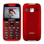 EVOLVEO EasyPhone XR, mobitel za starije osobe sa postoljem za punjenje, crveni
