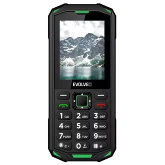 EVOLVEO StrongPhone X5, vodootporni izdržljivi Dual SIM telefon, crno-zeleni