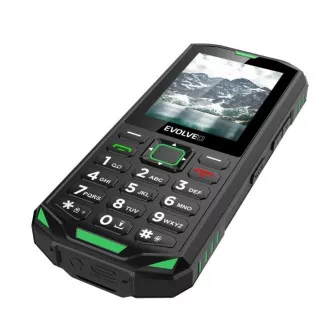 EVOLVEO StrongPhone X5, vodootporni izdržljivi Dual SIM telefon, crno-zeleni