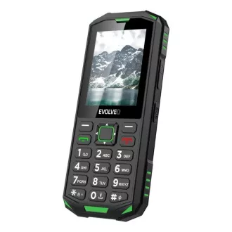 EVOLVEO StrongPhone X5, vodootporni izdržljivi Dual SIM telefon, crno-zeleni