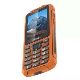 EVOLVEO StrongPhone Z6, vodootporan i izdržljiv Dual SIM telefon, narančaste boje