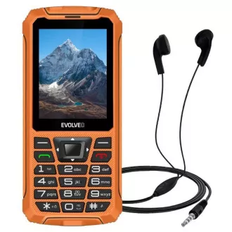 EVOLVEO StrongPhone Z6, vodootporan i izdržljiv Dual SIM telefon, narančaste boje