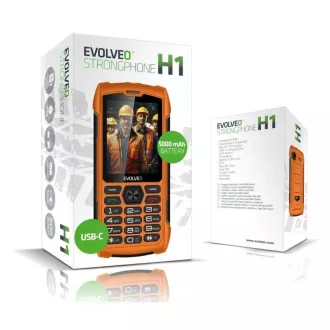 EVOLVEO StrongPhone H1, vodootporni izdržljivi Dual SIM telefon, narančaste boje EVOLVEO StrongPhone H1, vodootporni izdržljivi Dual SIM telefon, narančaste boje