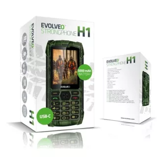 EVOLVEO StrongPhone H1, vodootporni i izdržljivi Dual SIM telefon, kamuflažna boja EVOLVEO StrongPhone H1, vodootporni i izdržljivi Dual SIM telefon, kamuflažna boja