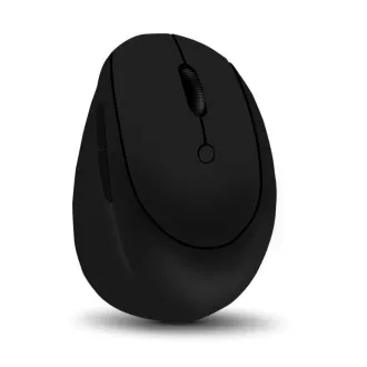 EVOLVEO LadyErgo, tihi vertikalni ergonomski miš, 2.4GHz, crni