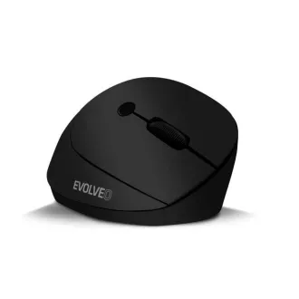 EVOLVEO LadyErgo, tihi vertikalni ergonomski miš, 2.4GHz, crni